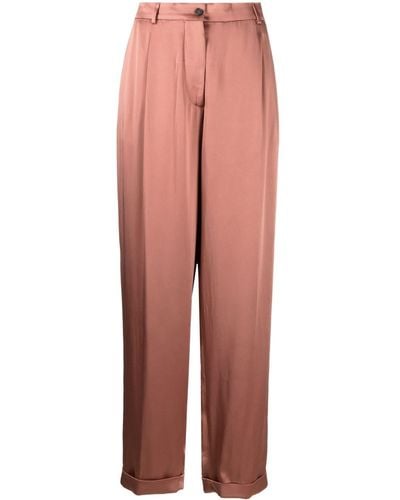 Tom Ford Wide-leg Satin Trousers - Red