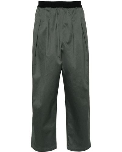 Maison Margiela Twill Loose-fit Trousers - Grey