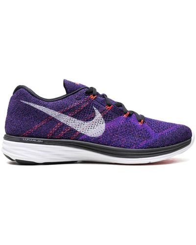 Nike Flyknit Lunar3 "Vivid Purple" Sneakers - Lila