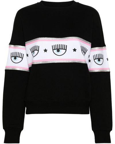 Chiara Ferragni Katoenen Sweater Met Logoprint - Zwart