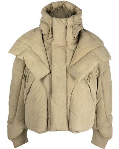 Entire studios High-neck Puffer Jacket - Natural
