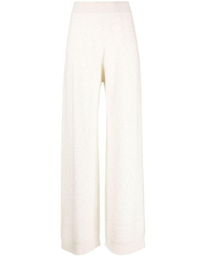 Fabiana Filippi Straight-leg Knitted Trousers - White