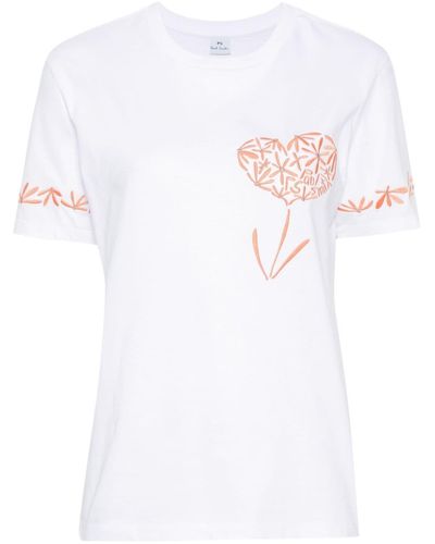PS by Paul Smith T-shirt Flower - Bianco