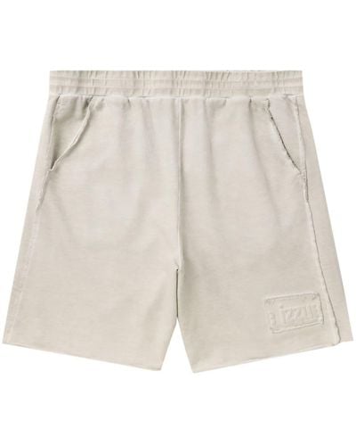 Izzue Cold-dye Cotton Shorts - White