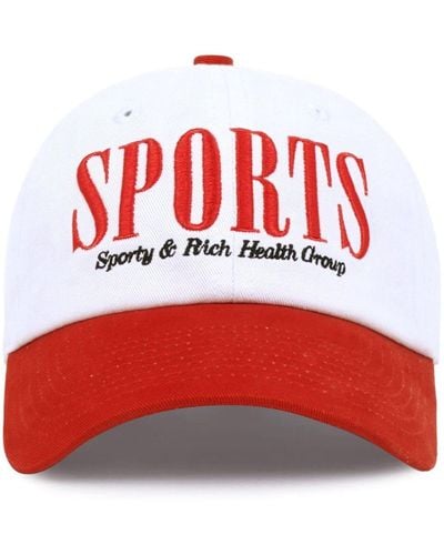 Sporty & Rich Sports Cotton Cap - Red