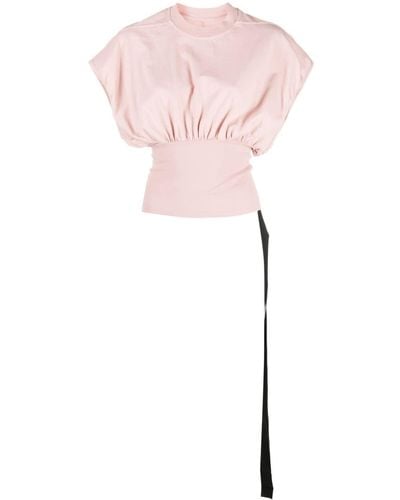Rick Owens Tommy Cropped-Bluse - Pink