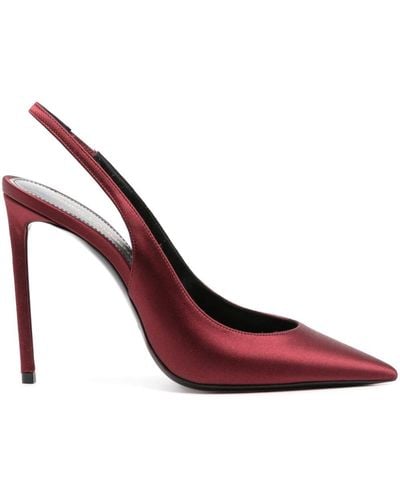 Saint Laurent Zapatos Zoe con tacón de 115mm - Rojo