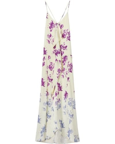 Jil Sander Floral-print Maxi Dress - White