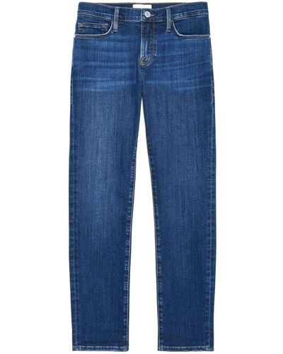 FRAME Le Garcon Cropped Jeans - Blue