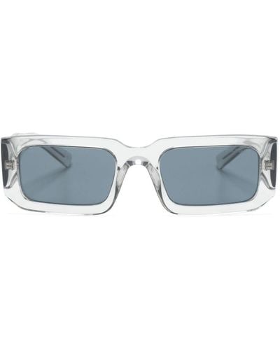Prada Symbole Rectangle-frame Sunglasses - Blue