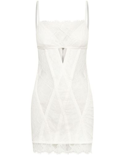Dion Lee Oblique Corset-style Minidress - White