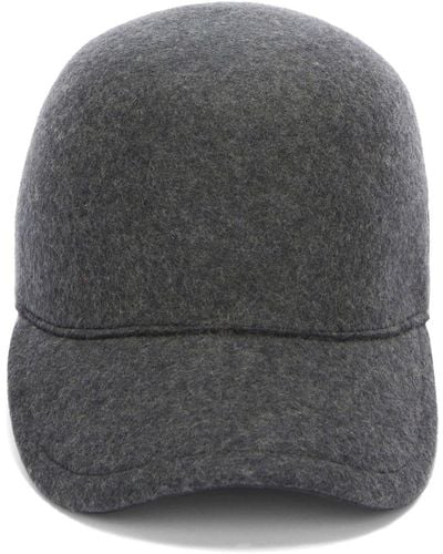 Jil Sander Embroidered-logo Wool Felt Cap - Grey