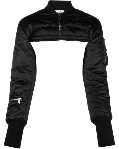 Jean Paul Gaultier Bomber The Cropped - Nero