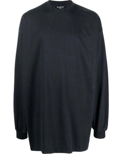 Balenciaga T-shirt à col montant - Noir