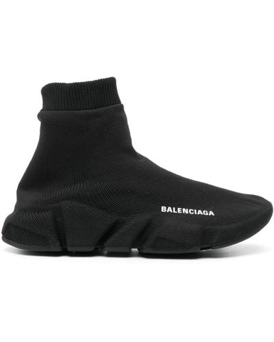 Balenciaga Speed 2.0 Sneakers in Strickooptik - Schwarz