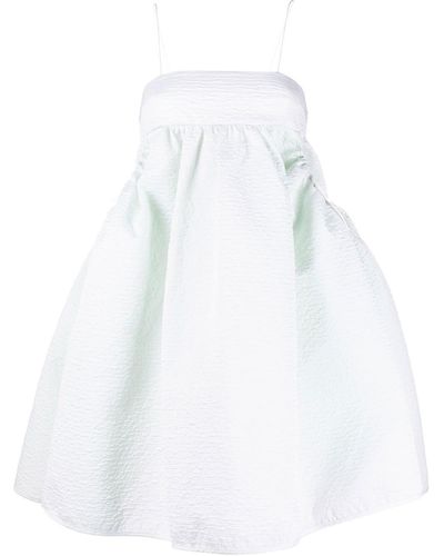 Cecilie Bahnsen A-lijn Mini-jurk - Wit