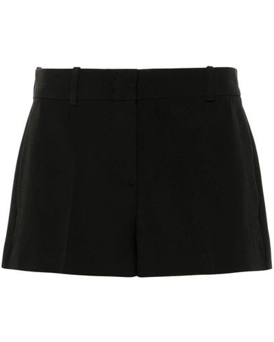 Ermanno Scervino Crepe High-waist Shorts - Black