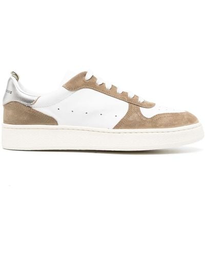 Officine Creative Low-top Panelled Sneakers - White