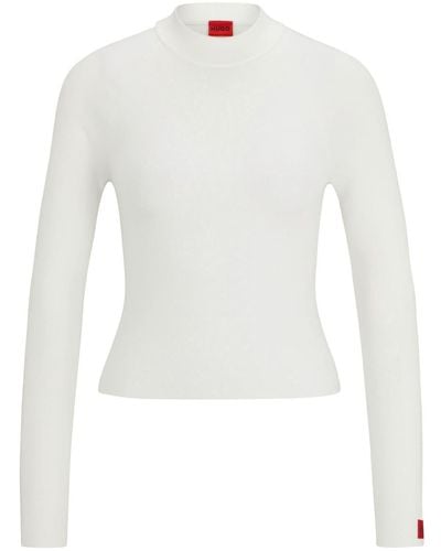 HUGO T-shirt à logo appliqué - Blanc