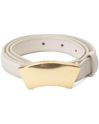 3.1 Phillip Lim Id Leather Belt - Natural