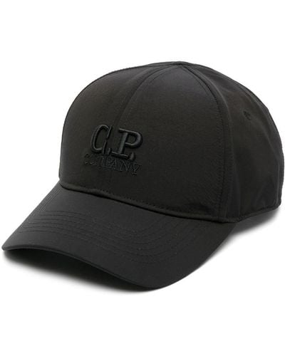 C.P. Company Logo-embroidered Curved-peak Cap - Black