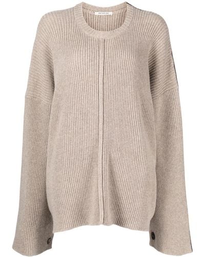 Peter Do Cape-design Knit Sweater - Natural