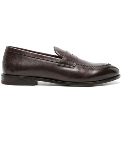 Henderson Leather Penny Loafers - Brown