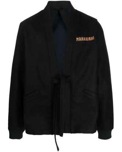 Maharishi Duality Stadium Kimono Jacket - Black