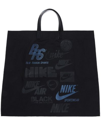 COMME DES GARÇON BLACK X Nike Logo-print Tote Bag - Black