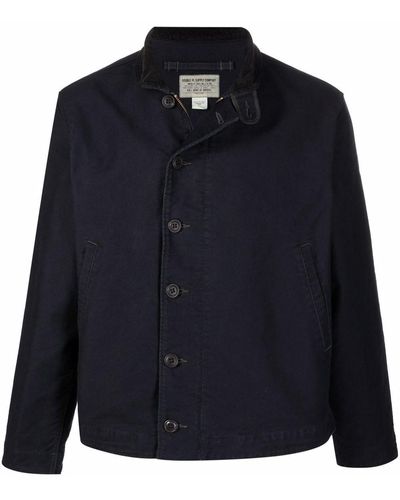 RRL Giacca denim Bower Deck - Blu