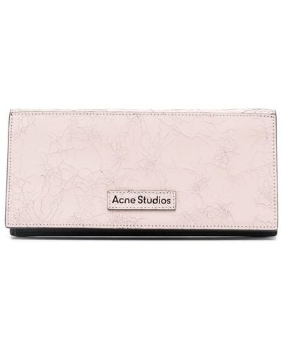 Acne Studios Logo-patch Leather Wallet - Pink