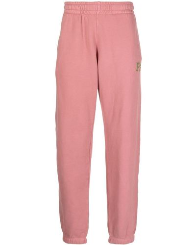 President's Embroidered Logo Track Pants - Pink
