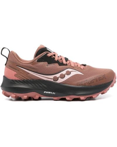 Saucony Peregrine 14 Logo-print Trainers - Brown