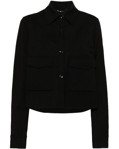Dorothee Schumacher Yoke-detail Shirt Jacket - Black