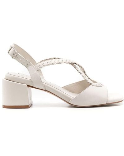 Sarah Chofakian Liane 45mm Slingback Sandals - White