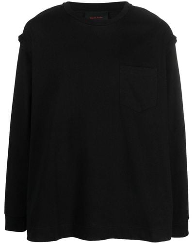 Simone Rocha Reversed Cotton T-shirt - Black