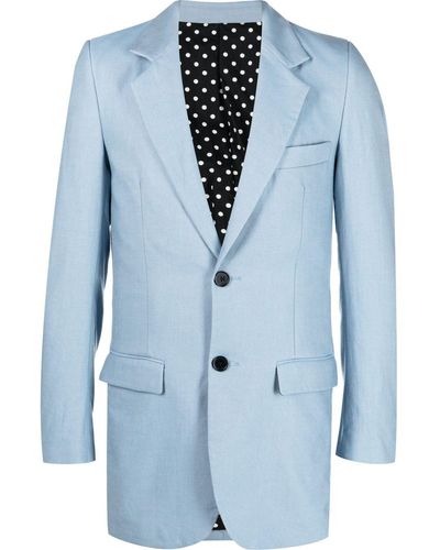 Viktor & Rolf Single-breasted Suit Jacket - Blue