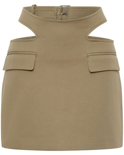 Dion Lee Y-front Buckle Skirt - Natural
