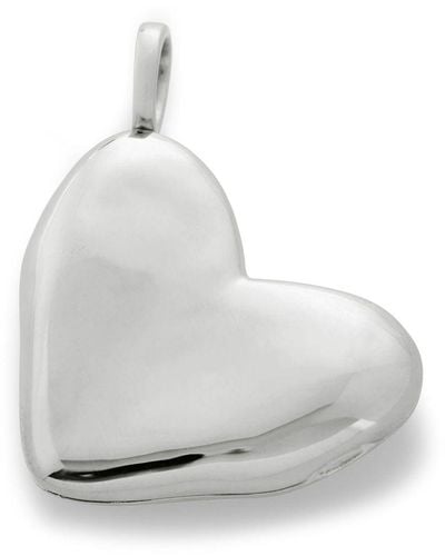 Monica Vinader Recycled-silver Heart Locket - White