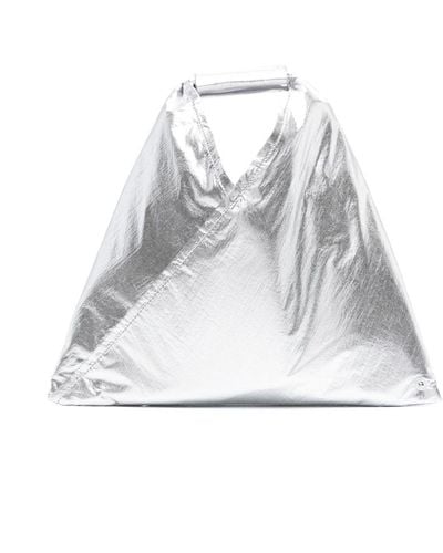 MM6 by Maison Martin Margiela Tote Japanese Mini de piel sintetica - Blanco