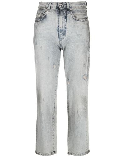 John Richmond Wendy Cropped Jeans - Gray