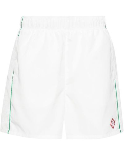 Casablancabrand Appliqué-logo Swim Trunks - White