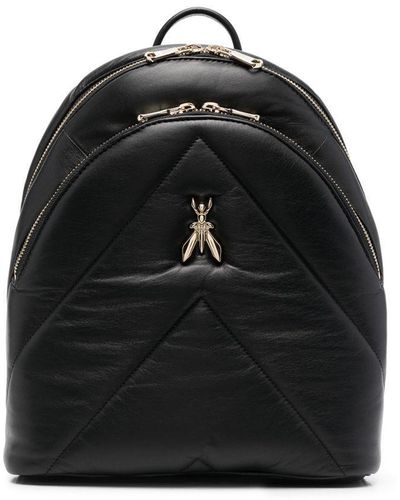 Patrizia Pepe Fly Puffy Quilted Backpack - Black