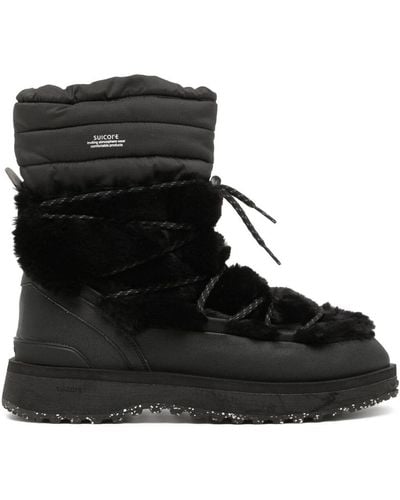 Suicoke Bower Quilted Snow Boots - Black