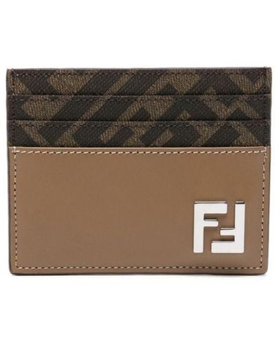 Fendi Credit Card Holder - Brown