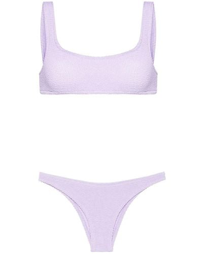 Mc2 Saint Barth Elise Crinkled Bikini - Purple