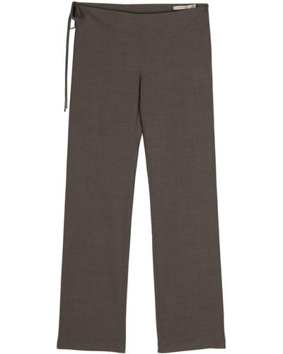 Paloma Wool Side-tie Straight Pants - Gray