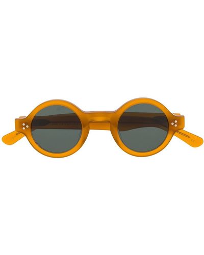 Lesca Round Shape Sunglasses - Orange
