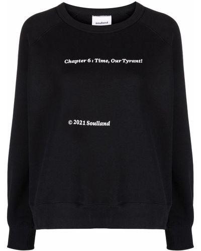 Soulland Sweater Van Biologisch Katoen - Zwart