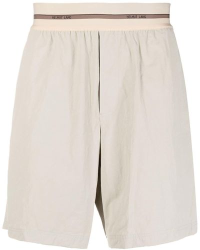 Helmut Lang Elasticated Cotton Shorts - Natural